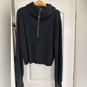 Varley Black Half Zip Sweater